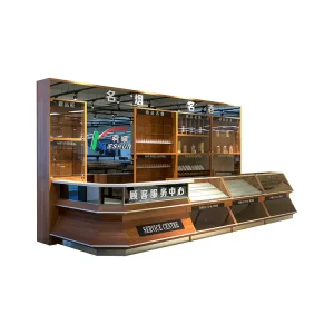Custom Convenience Grocery Store Marble Retail Fashion Cash Counter Checkout Counters for Supermarkets