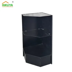Custom Corner Counter MDF Register Stand Retail Cash Counter Black Checkout Counter