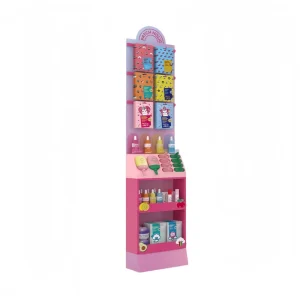 Custom Cosmetics Acrylic Display Retail Store Perfume Eyelash Lipstick Makeup Display Rack Floor Cardboard Display Stand