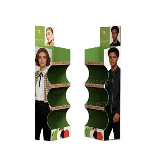 Custom Cosmetics Retail Store Display Rack Corrugated Nail Polish Countertop Cardboard Stand