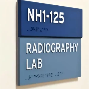 Custom Design Acrylic Door Number Braille Sign for Hotels Hospitals Wayfinding Interior Directory Sign