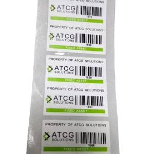 Custom Destructible Serial Number Sticker With Your Logo Tamper Proof Barcode Sticker