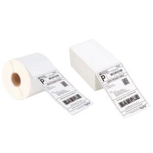 Custom Die Cut Barcode Roll Self Adhesive A4 A6 Waterproof Direct Thermal Sticker Paper Shipping Label 100×150 mm