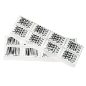 Custom Direct Thermal Barcode Labels Waterproof Self Adhesive Barcode Sticker Label