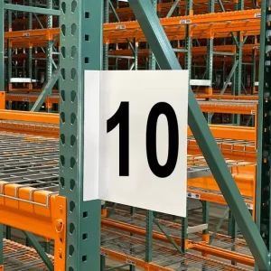Custom Double-Sided Aluminum Aisle Marker Signs Warehouse Letter and Number Location Signage for 5S Logistics Management