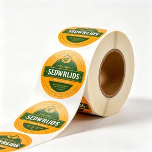 Custom Eco Friendly UV Resistant Waterproof Food Grade Adhesive Labels Roll for Bakery Beverage Products