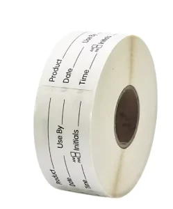 Custom Eco-Friendly Waterproof Glossy Finish Self-Adhesive Removable Paper Adhesive Sticker Refrigerator Storage Container Food