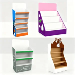 Custom For PVC Display Rack With Easy Assembly For Desktop Merchandise Promotion