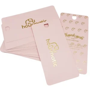 Custom Garment Hang Tags Printed Brand Logo Name Hanging Paper Tags Labels for Clothing