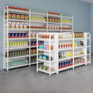 Custom Gondola Shelving Double Sided Supermarket Shelves Display Supermarket Racks Supermarket Grocery Rack