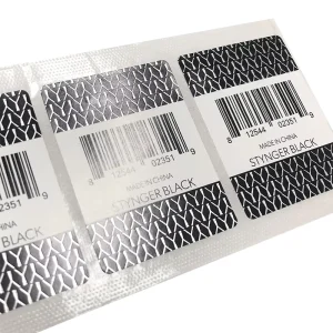 Custom High Quality Aluminum QR Sticker Bar Code Id Tag Self Adhesive Steel Blank Metal Barcode Label for Asset