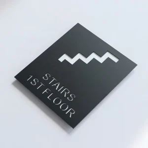 Custom Hotel Indoor Directional Wayfinding Signs Building Floor Signage for Shopping Mall Stairwell Exit Stair Signs