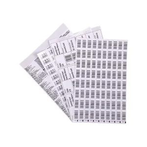 Custom Kiss Cut Barcode Anti forgery Label Waterproof Security QR Code Sticker Labels