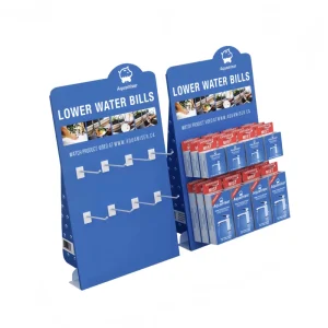 Custom Kitchen Supplies Display Racks Cardboard Counter Top Display Stand for Kitchen Products Spray Bottle Cleaning