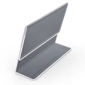 Custom L Shaped Clear Acrylic Glossy Photo Display Stands A4 A5 A6 Menu Holders Table Signs Floor Standing Advertising