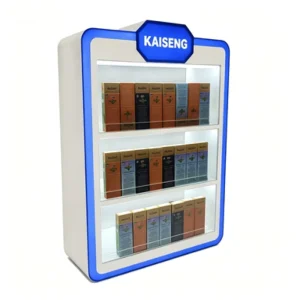 Custom LED Lighted Acrylic Display Stand for Electronics Custom Display Cabinet for Mobile Accessories