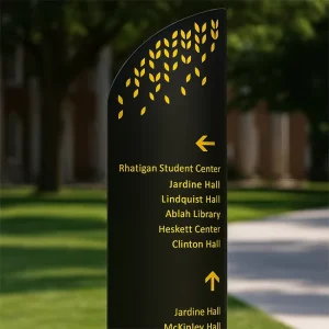 Custom LED Pylon Sign Road Directed LED Business Signs High Strength Wayfinding Sign Outdoor Illuminated LED Pylon Signage