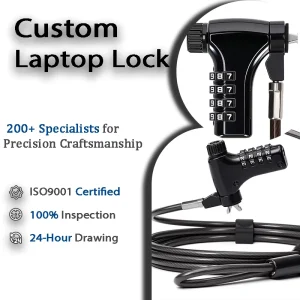 Custom Laptop Lock Professional Anti Theft Password Security Lock Personalized Marking Durable Eco Friendly Cable Business