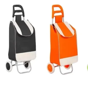 Custom Lightweight Portable Shopping Trolley Supermarket Grocery Shopping Carts Folding Shopping Cart With Wheels