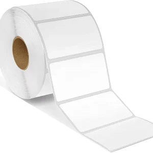 Custom Logo Barcode Oil Proof Waterproof Self Adhesive Thermal Paper Strong Adhesive Perforated Label Roll