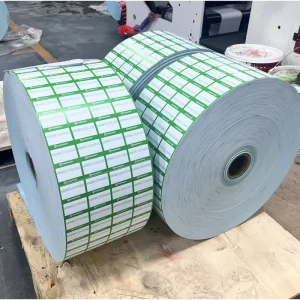 Custom Logo Barcode Thermal Printing Sticker Labels Waterproof Adhesive Packaging Roll Seal Label Stickers Roll for Package Box