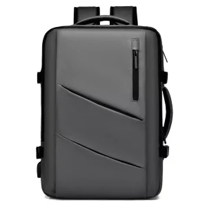 Custom Logo Business Backpack Durable Nylon Notebook Bag USB Charging Port Minimalist Waterproof for Men Women’s