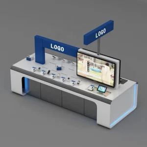 Custom Logo Electronic Display Stand Retail Counter & Floor Stand Smart Home Display For Retail Store