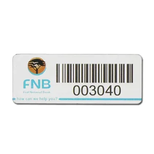 Custom Logo Laser Engraved Serial Number Metal Barcode Label Aluminum Asset Tag