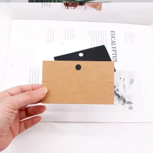 Custom Logo Personalized Jewelry Display Paper Card Necklace Bracelet Packaging Card Simple Fashion Accessories Holder Card
