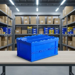 Custom Logo Plastic Folding Box Lid Collapsible Stackable for Branded Subscription Boxes Promotional Gifts Storage Packaging
