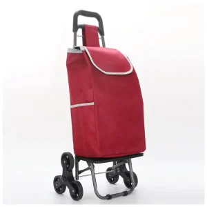 Custom Luggage Aluminium Reusable Shopping Bag Shopping Trolley Cart with Wheels