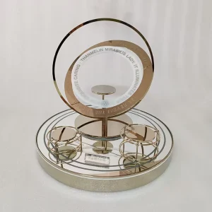 Custom Made Luminous Stainless Steel Display Stand Racks Cosmetics LED Display Props