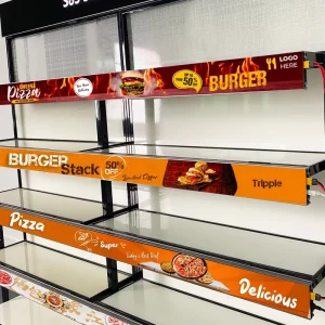Custom Market Racks Shelves Edge Screen for Supermarket Retail Store LED Wall Panel LED Display Screen Cashier Equipment
