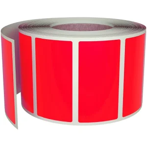 Custom Material Shape Size Color Die Cut Round Rectangular Multipurpose Barcode SKU UPC FBA Blank Roll Colored Sticker Label