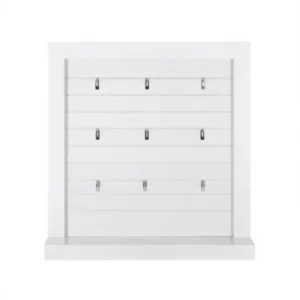 Custom Metal Slatwall Retail Display Rack Double Sided Store Fixture Cabinet Modular Display Stand