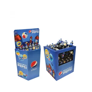 Custom Modern Cardboard Snack Display Dump Bins Supermarkets Cardboard Carton Dump Racks