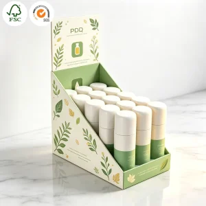 Custom Modern Eco-Friendly Removable Portable Foldable Rotating Counter Top Display Case Customizable Materials Water Resistant