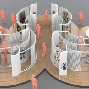 Custom Modern Fashion Pop Up Store Modular Assembly Exhibition Stand Booth for Event Expo