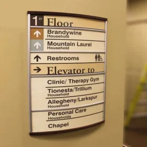Custom Modern Number Door Sign Plaque LED IP65 Waterproof 2 Year Warranty for Apartments Companies Hospitals Malls