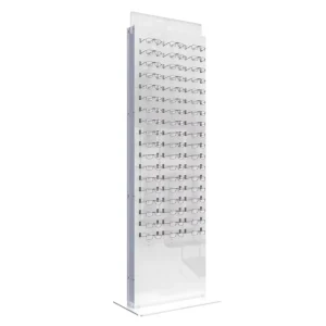 Custom Modern Polished Free Standing Acrylic Optical Spectacles Eyewear Display Stand Rack Glasses Eyeglass Frame Display