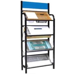 Custom Modern Powder Coated Washable Freestanding Bathroom Heater Mixer Display Rack Stand Large Capacity Metal