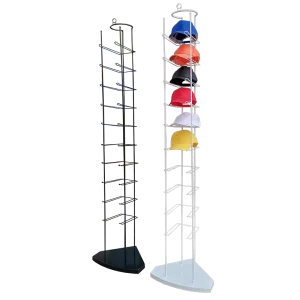Custom Modern Retail Cowboy Trucker Winter Sun Sport Golf Baseball Hat Cap Metal Wire Freestanding Storage Display Rack