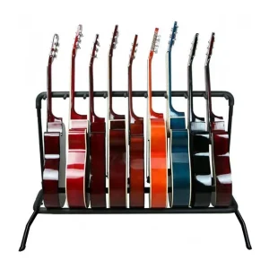 Custom Multi Group Guitar Display Stand Folk Electric Acoustic Guitar Bass Plectrum Vertical Row Storage Rack Holder Organizer