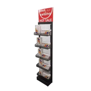 Custom Multi Layer Display Racks Supermarket Convenience Store Snack Shelves for Cosmetics Merchants Retailers