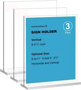 Custom OEM ODM High Quality Clear Acrylic Washable Store Display Stand with Anti Slip Base for Office and Retail Use