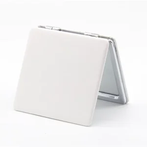 Custom OEM Vintage Rectangle DIY Metal Compact Handmade Promotional Welcome Makeup Mirror Factory Direct Bulk Low MOQ Gifts