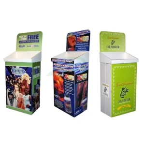 Custom POP up Retail Display Shelf Showcase Perfume Floor POS Paper Rack Cardboard Dump Bin Display