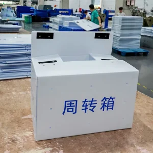 Custom PP Plastic Corrugated Bins Foldable and Stackable Corrugated Plastic Storage Boxes