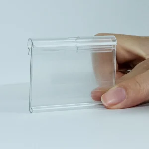 Custom PVC Label Adhesive Price Tag Holder For Wire Shelf Slatwall Hook