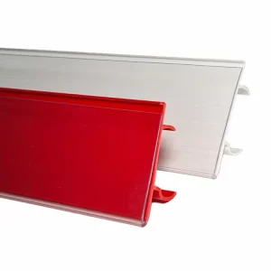 Custom PVC Price Tag Molding Ticket Holder Plastic Snap On Label Holder Price Tag Molding Ticket Holder For Supermarket Dairy